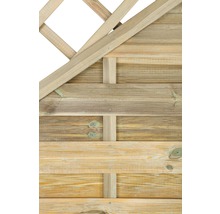 Tuinscherm Molina geïmpregneerd grenenhout schuin FSC 90x180/120 cm