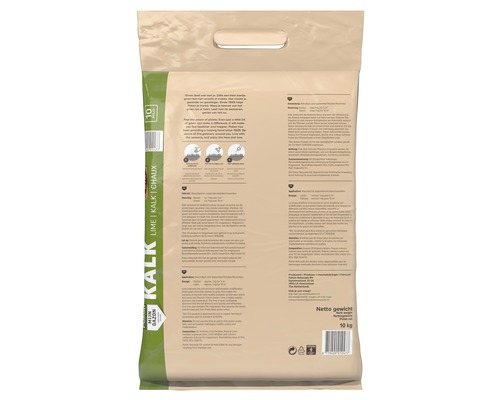 Verpakking gazonkalk voor bodemverbetering en bemesting