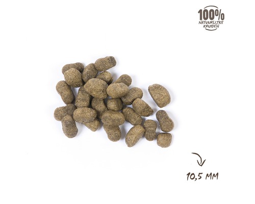 Stapel diervoederpellets met een diameter van 10,5 millimeter