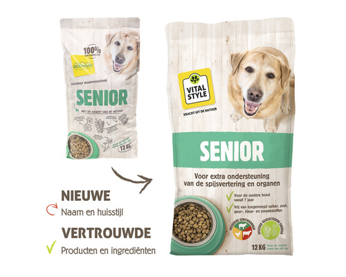 Vital Style Senior hondenvoer, 12 kilogram verpakking
