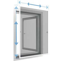HOME PROTECT Raamhor telescopisch wit 70-100x80-120 cm