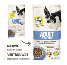 Verpakking van Vital Style Adult hondenvoer voor kleine rassen