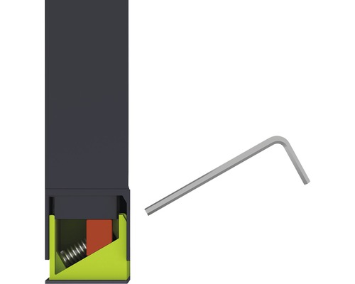 Detailopname van een gereedschap met een inbussleutel