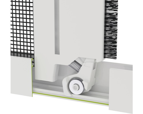 Detailopname van een hor met rolmechanisme