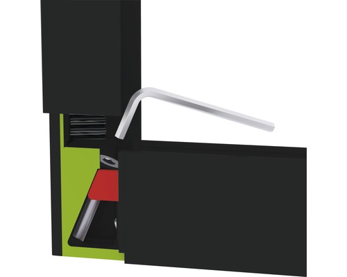 Inbussleutel voor de montage van een onderdeel