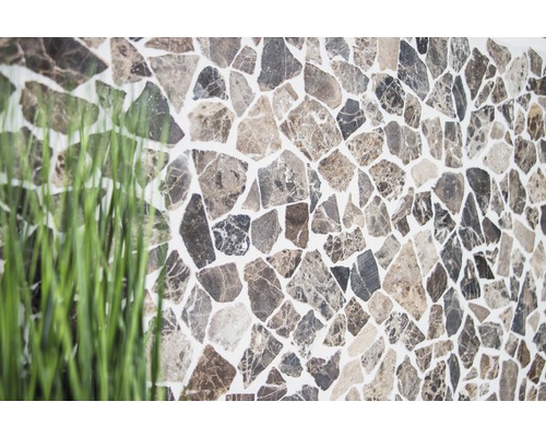 Wandtegelmozaïek met natuursteenlook