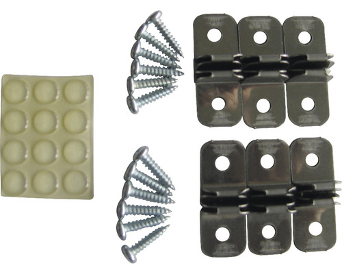 Fotolijst bevestigingsset met schroeven en buffers