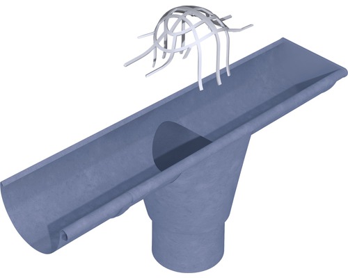 Dakgoot met bladvang