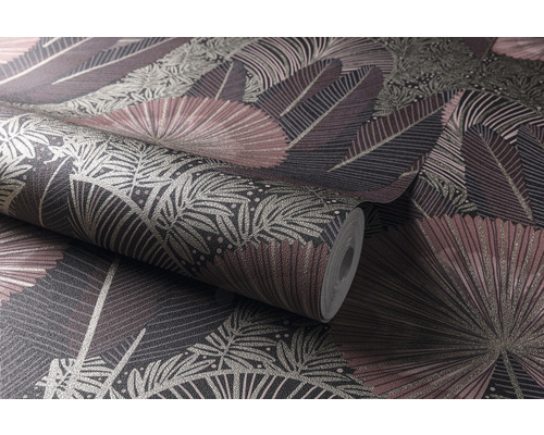 Rol behang met tropisch bladerenontwerp