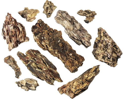 Verschillend gevormde drakenstenen voor aquariumdecoratie