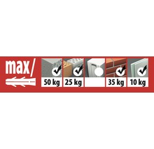TOX Multifunctionele plug TRIKA 6/36+S (schroeven + pluggen), 10 stuks