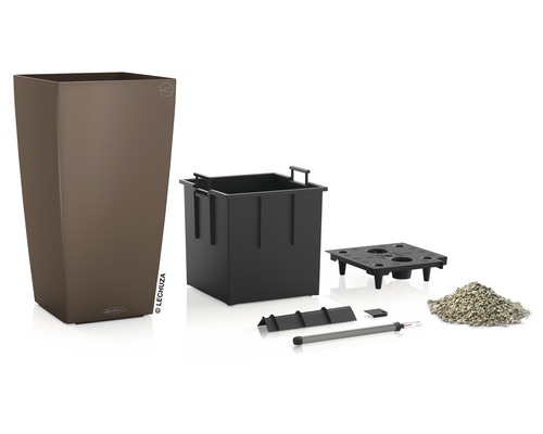 Bloempot met bewateringssysteem en toebehoren