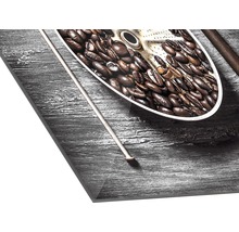 Decoratieve plaat met koffiebonenmotief