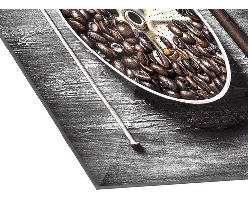 Decoratieve plaat met koffiebonenmotief