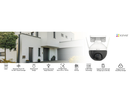 EZVIZ bewakingscamera voor buitenmontage voor een huis
