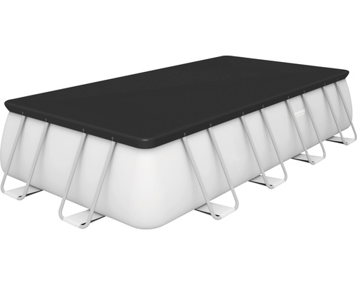 Rechthoekig frame zwembad met afdekking