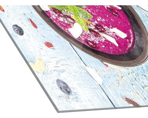 Acrylglasfoto met soepmotief