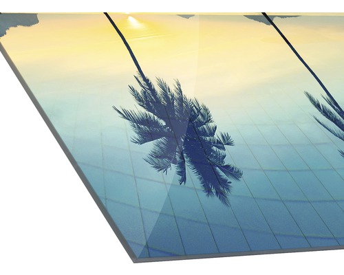 Acrylglas schilderij met palmmotief