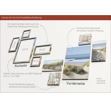 Canvas Art 5-delige set met strandmotieven en MDF frame