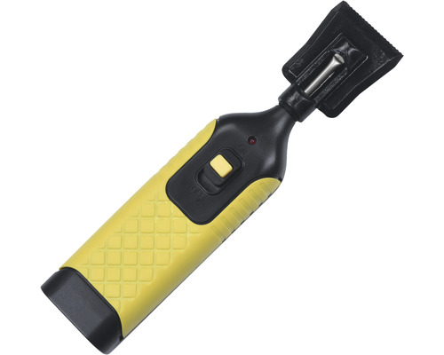 Elektrische schraper met geel handvat