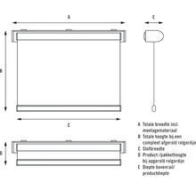 SOLUNA Rolgordijn met cassette verduisterend V31 uni grijs 60x175 cm-thumb-10