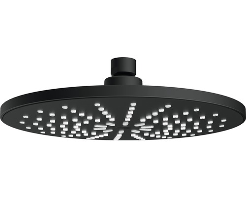 Zwarte douchekop voor plafondmontage
