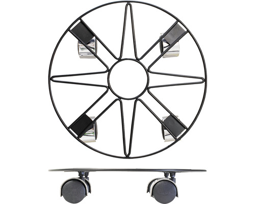 Metalen plantenroller met wielen