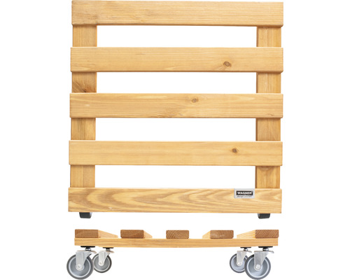 Houten meubelroller met wielen