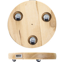 Houten rolplank met drie wielen