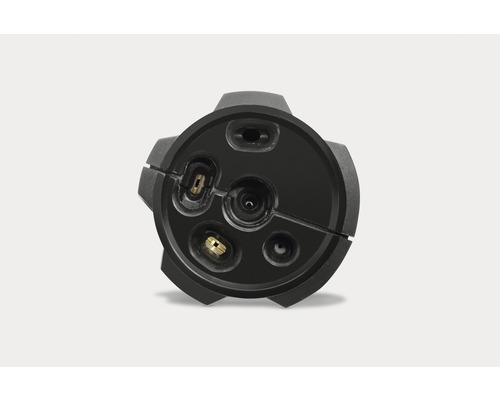 Zwarte stekker met meerdere aansluitingen