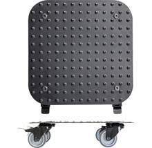 Rolplank met noppenoppervlak en wielen