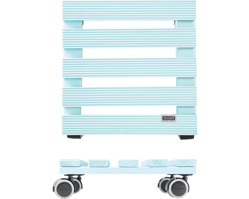 Houten plantenroller met wielen