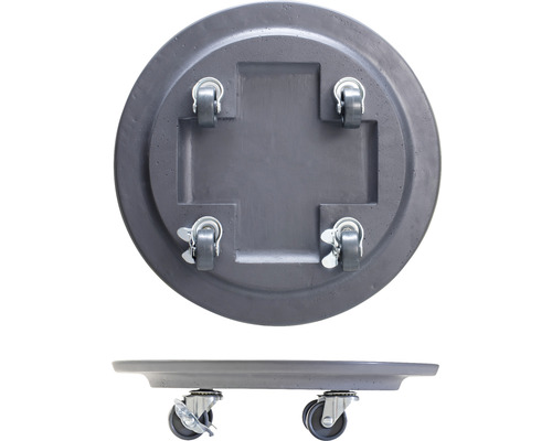 Ronde plantenroller met wielen