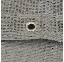 Detailopname van een grijs windscherm met oogje