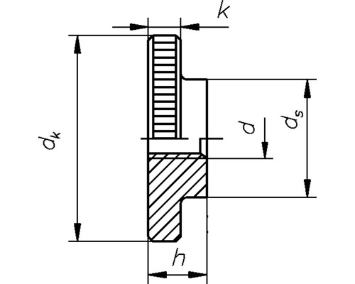 Technische tekening van een machineonderdeel met afmetingen