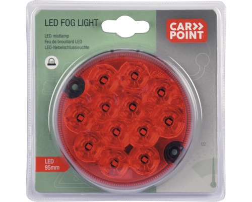 Ledmistachterlicht met een diameter van 95 millimeter in verpakking