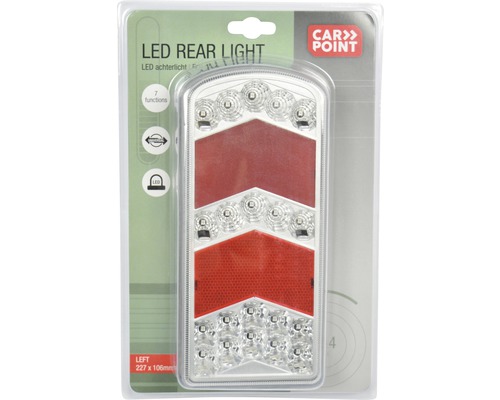 LED achterlicht met zeven functies in blisterverpakking