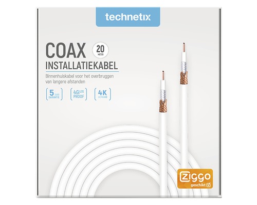 Technetix coax installatiekabel 20 meter