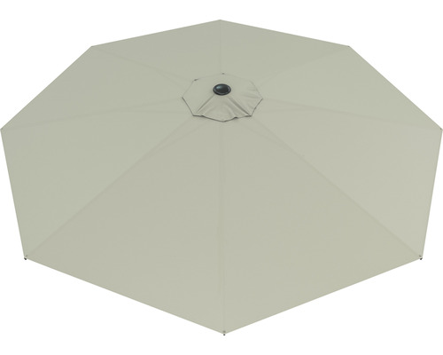 Bovenaanzicht van een tuinzonscherm