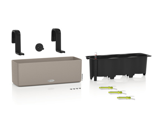 Balkonbak met irrigatiesysteem en accessoires
