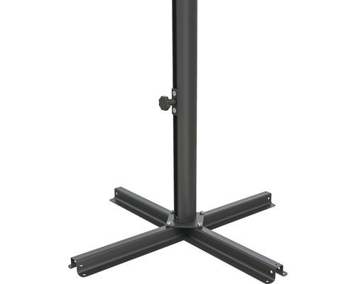 Parasolvoet met vierpoots kruisvoet voor parasols