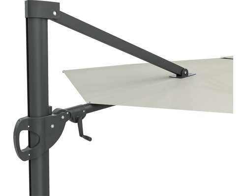 Detailopname van een parasol met slinger mechanisme