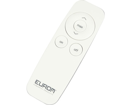 Afstandsbediening met knoppen voor aan, uit en maximaal