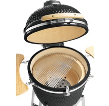 Keramische barbecue met grillrooster en bijzettafels