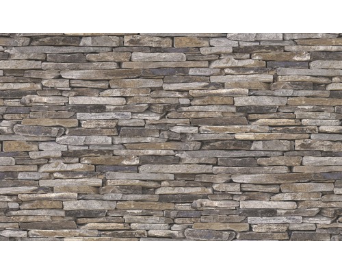 Stenen muur behang met horizontale stenen