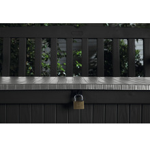 KETER Tuinbank Eden kunststof antraciet, 140x60x84 cm