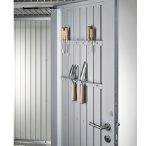 BIOHORT Berging AvantGarde® Gr. A5 met enkele deur zilver-metallic 254x174 cm-thumb-7