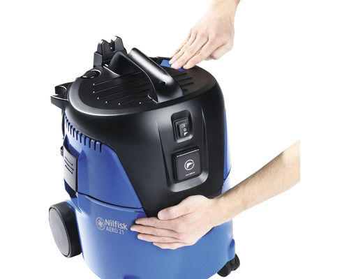 Nilfisk AERO 21 stofzuiger voor industrieel gebruik met hand
