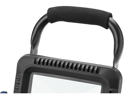 Detailweergave van een draagbare lamp met handvat