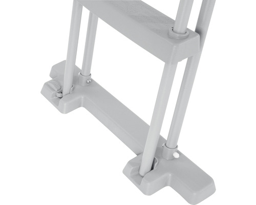 Detail van een kunststof ladder